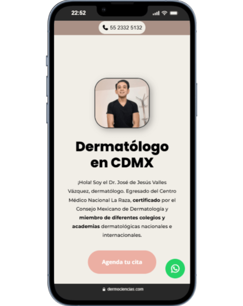 Caso de Éxito Medketing - Dermociencias - Dermatólogo en CDMX